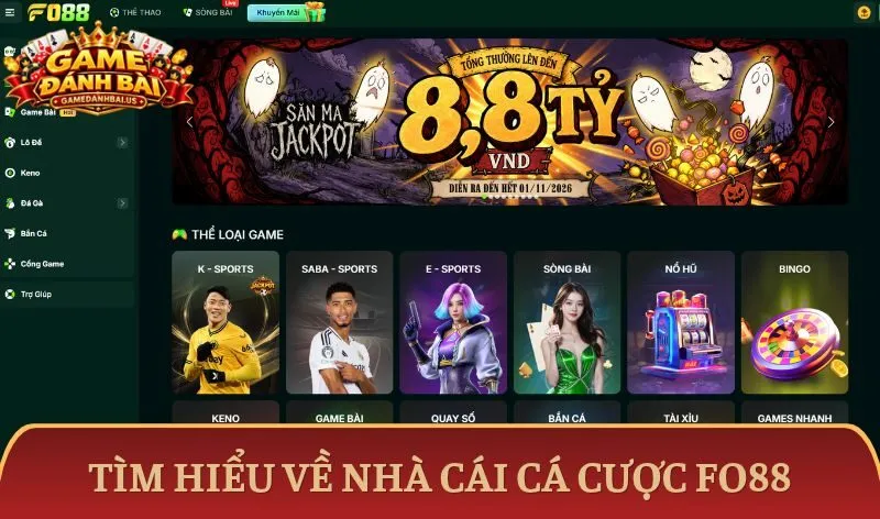 Hệ thống sảnh game bài Fo88 đạt chuẩn