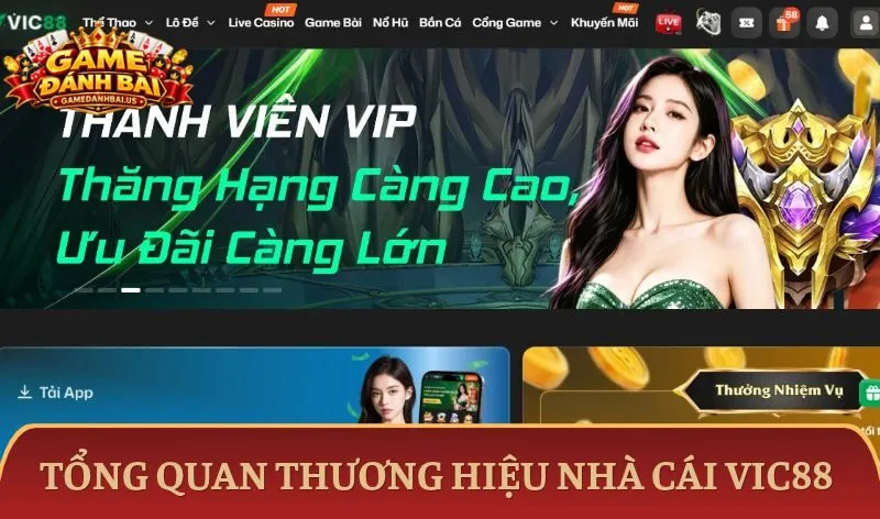 Tổng quan thương hiệu nhà cái uy tín Vic88