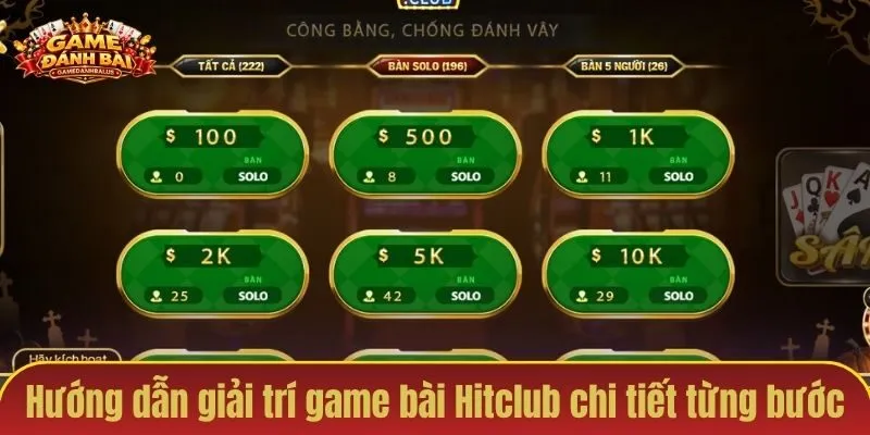 Hướng dẫn giải trí cùng game bài Hitclub chi tiết từng bước