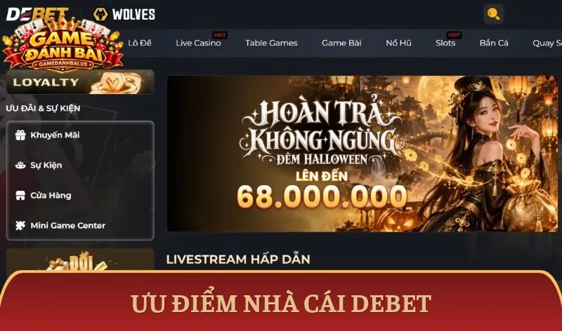 Tổng hợp ưu điểm khi nhắc tới nhà cái Debet
