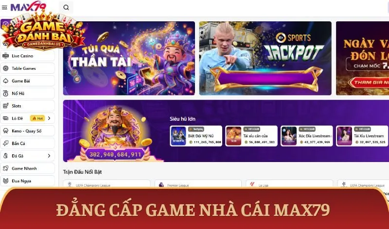 Đẳng cấp game trực tuyến nhà cái Max79