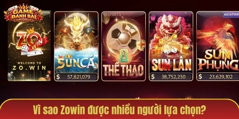 Vì sao Zowin được nhiều người lựa chọn?